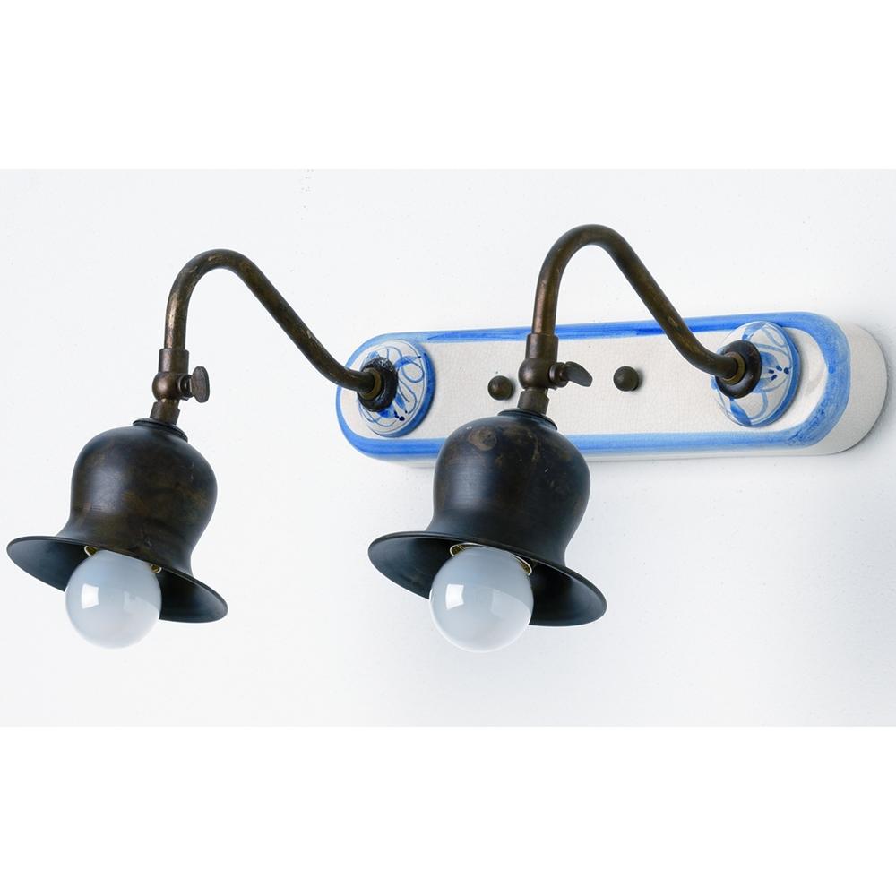 imas 035939 dvojita biela modra klasicky mediteransky rustikalny country rucne malovana keramika medena lampa nastenna lampa luster stropna lampa kvalitna balaton chalupa osvetlenie stolna lampa obyvacia jedalen kuchyna predsien spalna lampa.jpg